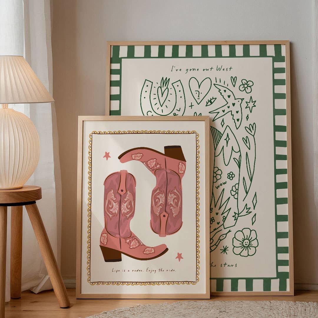 Seven Icons - Kunstdruk Print Life is a rodeo, enjoy the ride A4/A3/A2
