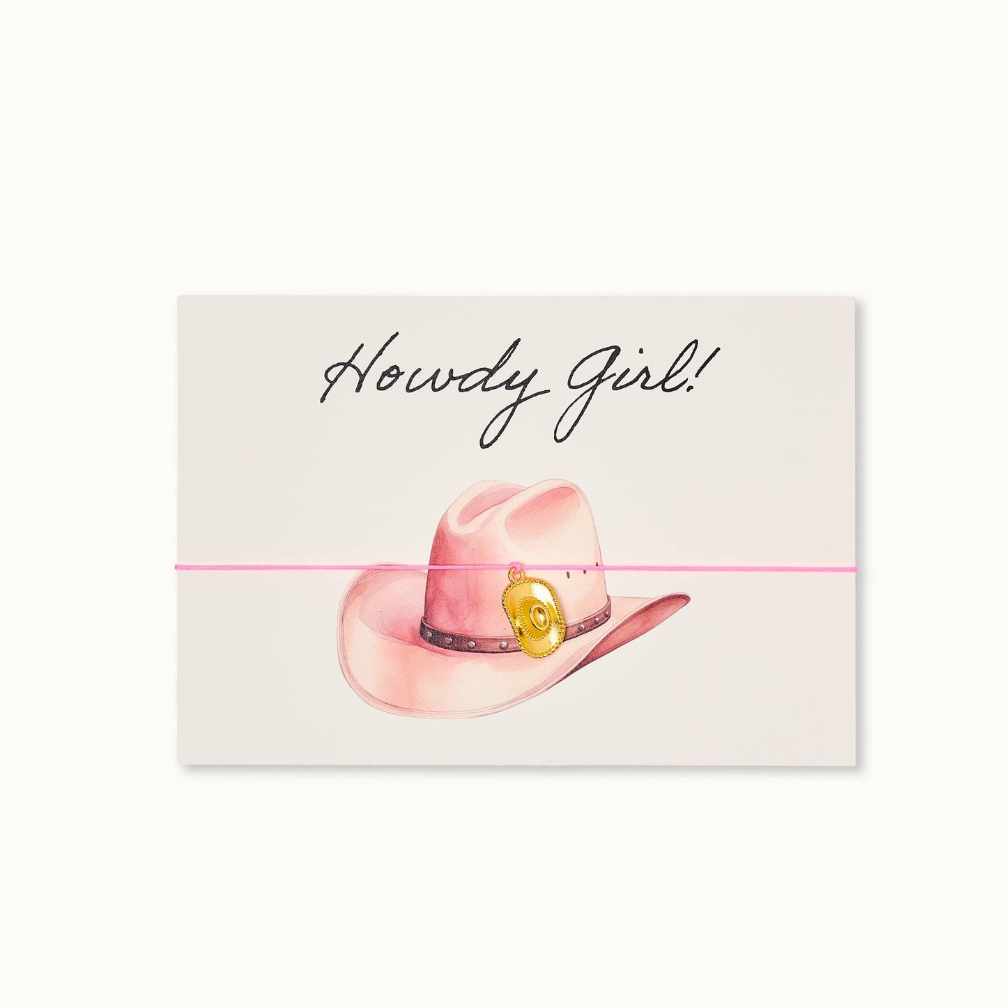 ByVivi - Armband mit Karte: Howdy Girl Hat