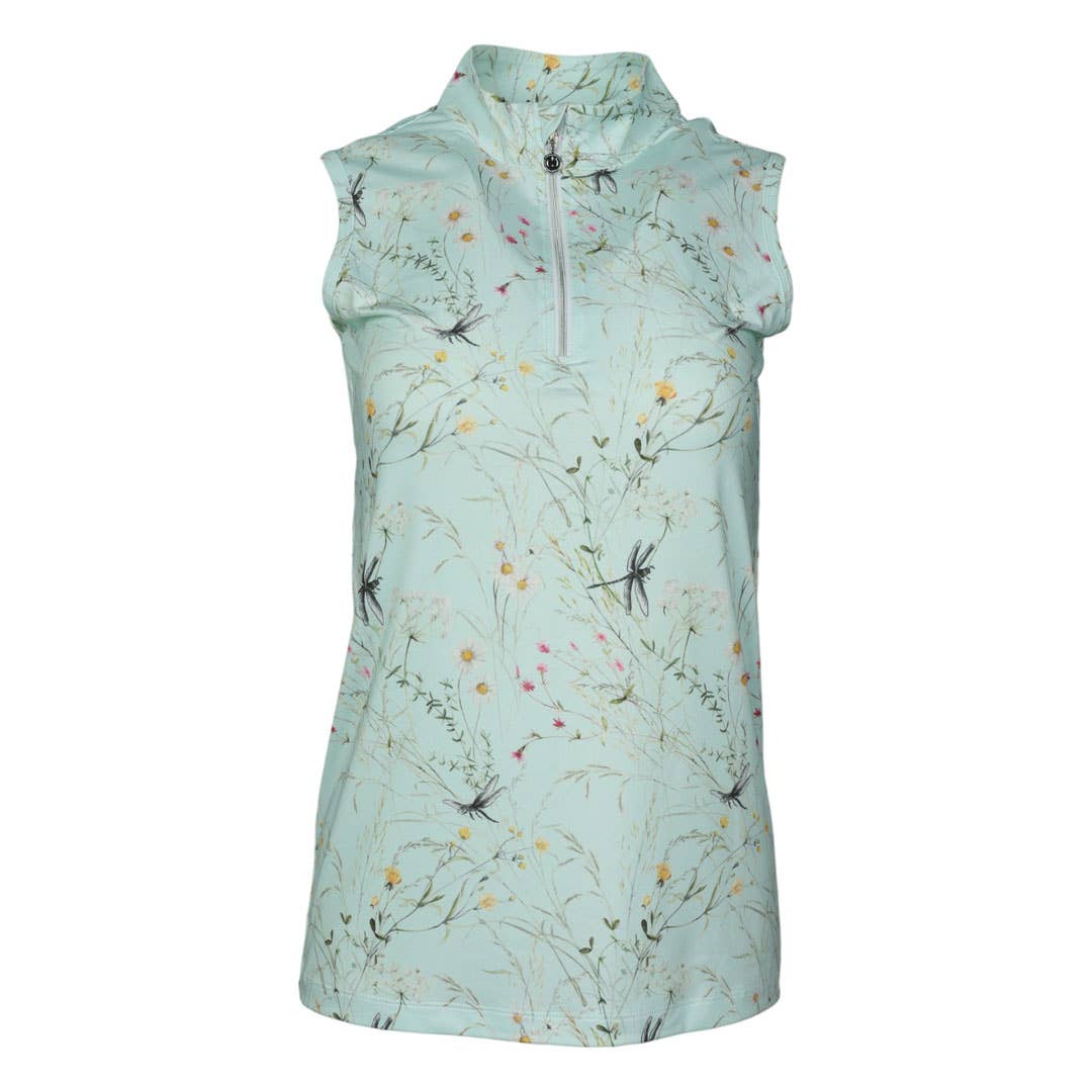 Dapplebay - Dragonfly Meadow zip rijshirt mouwloos