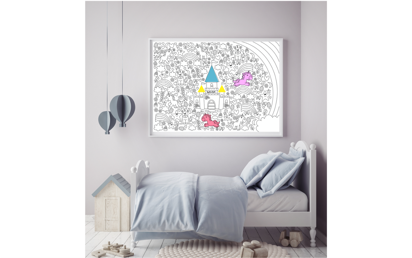 Kidsclub&Co - XXL kleurposter in geschenkdoos Eenhoorn
