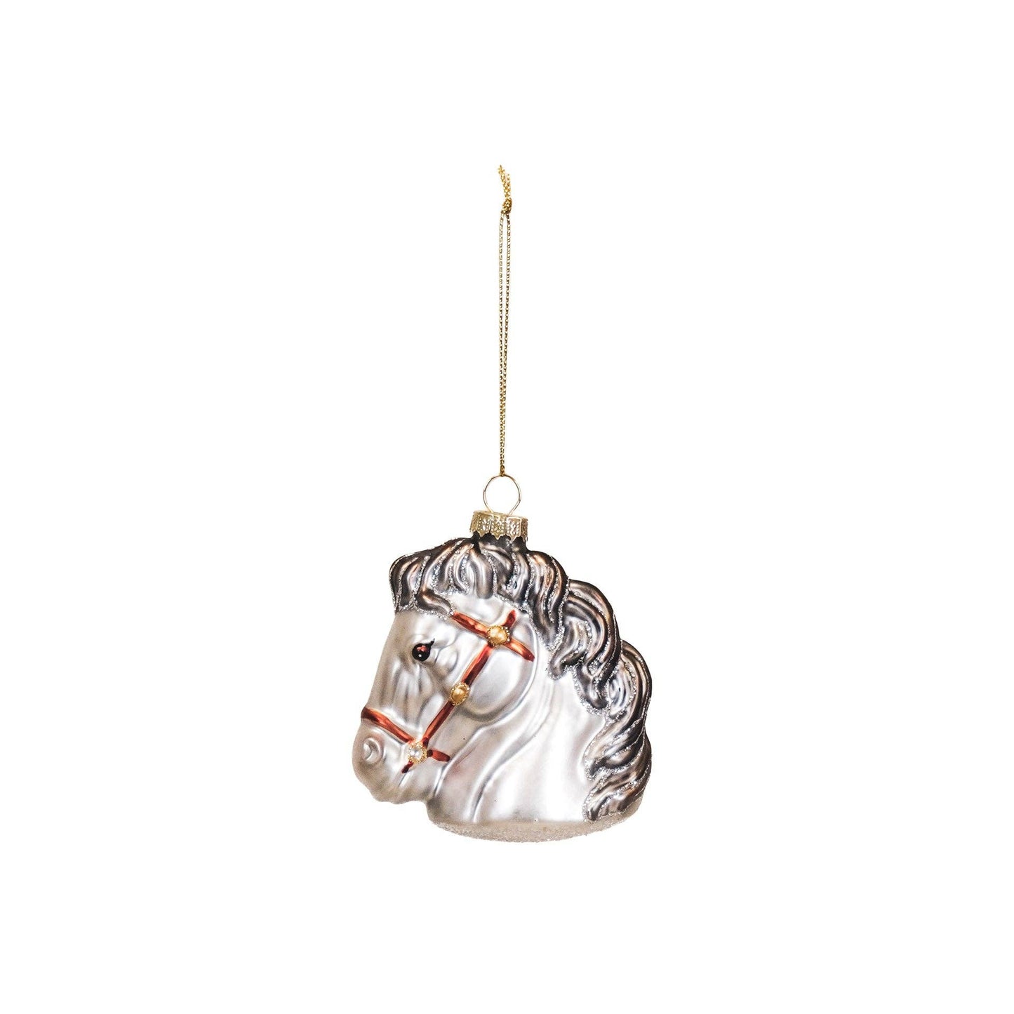 Housevitamin - Kerstornament Paardenhoofd Paard wit