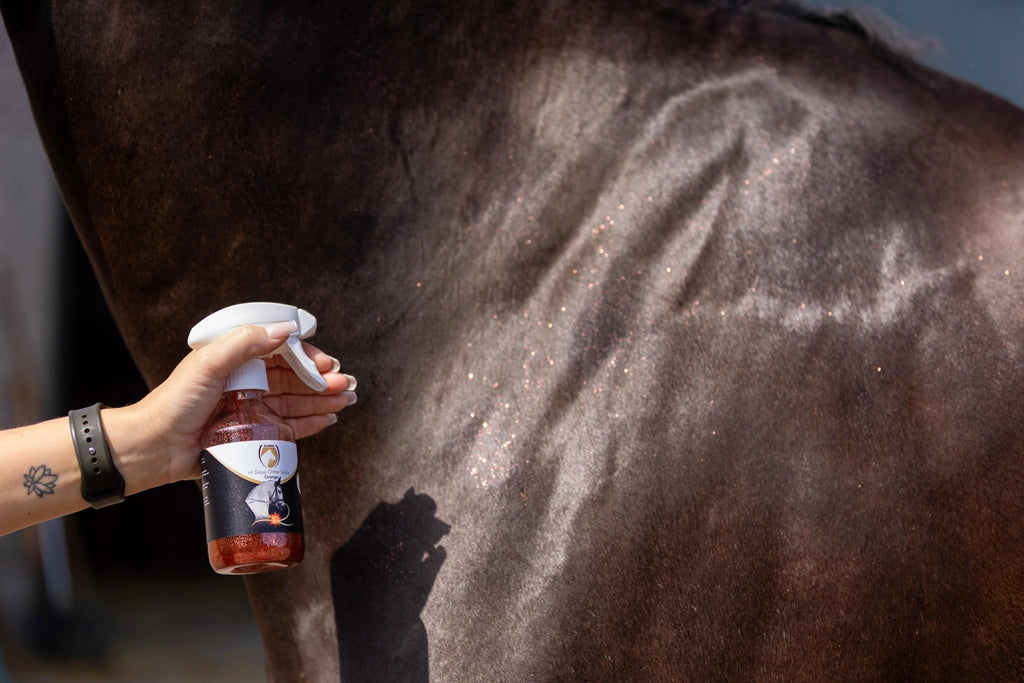 Excellent Horse - Hi Gloss glitterspray 250ml (diverse kleuren)