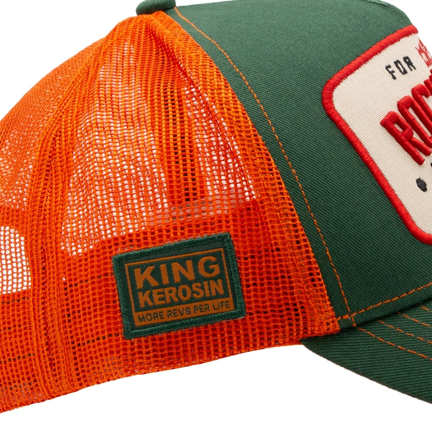 King Kerosin - Truckerpet Forever Rock'n'Roll pet in groen/oranje
