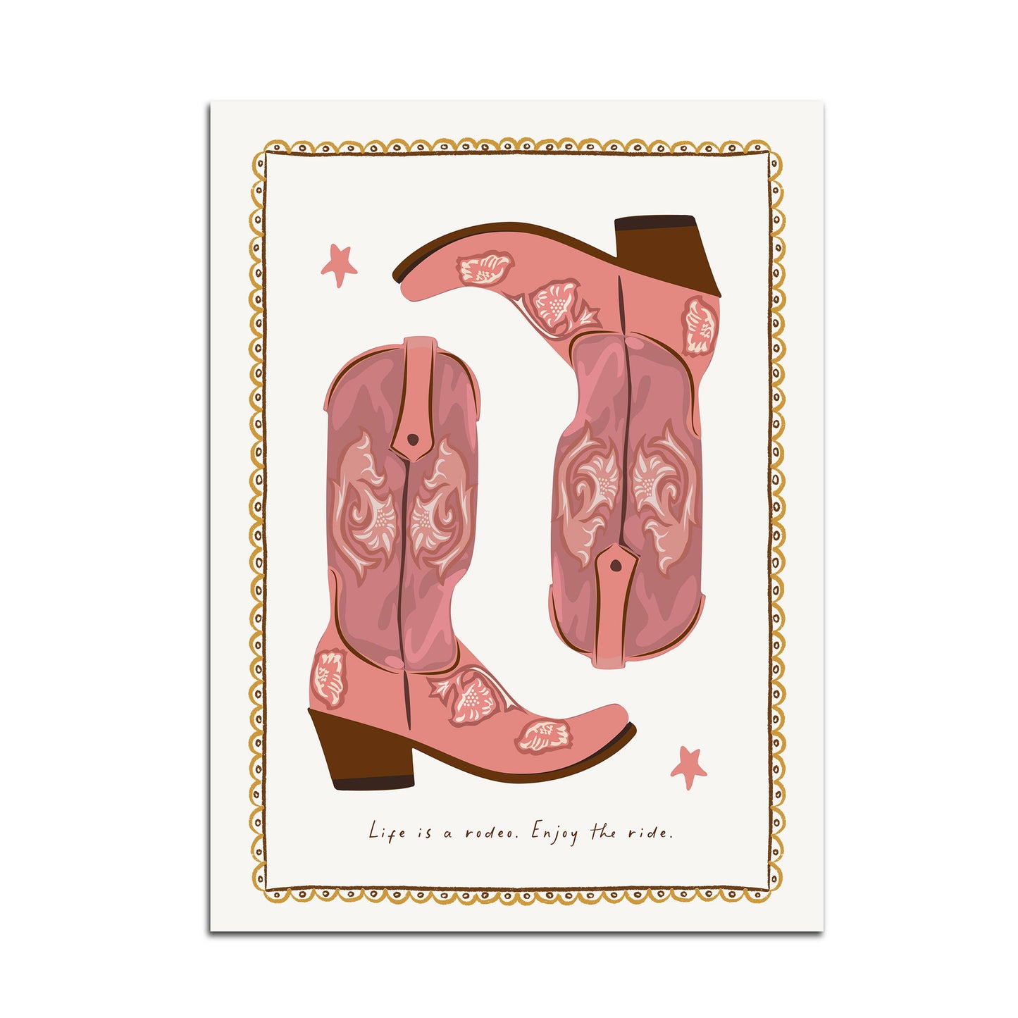 Seven Icons - Kunstdruk Print Life is a rodeo, enjoy the ride A4/A3/A2