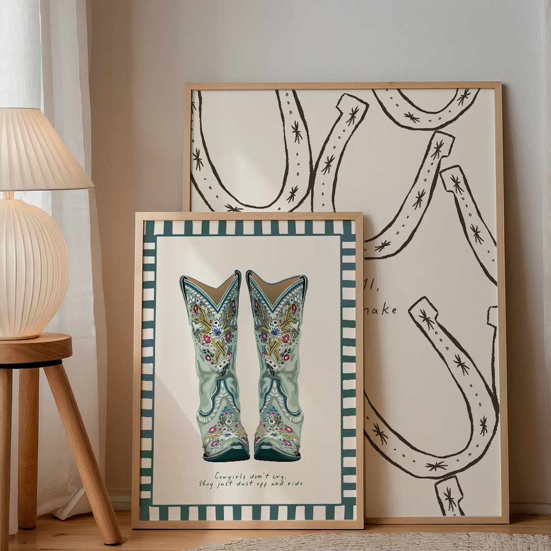 Seven Icons - Kunstdruk Print Cowgirls don't cry A4/A3/A2