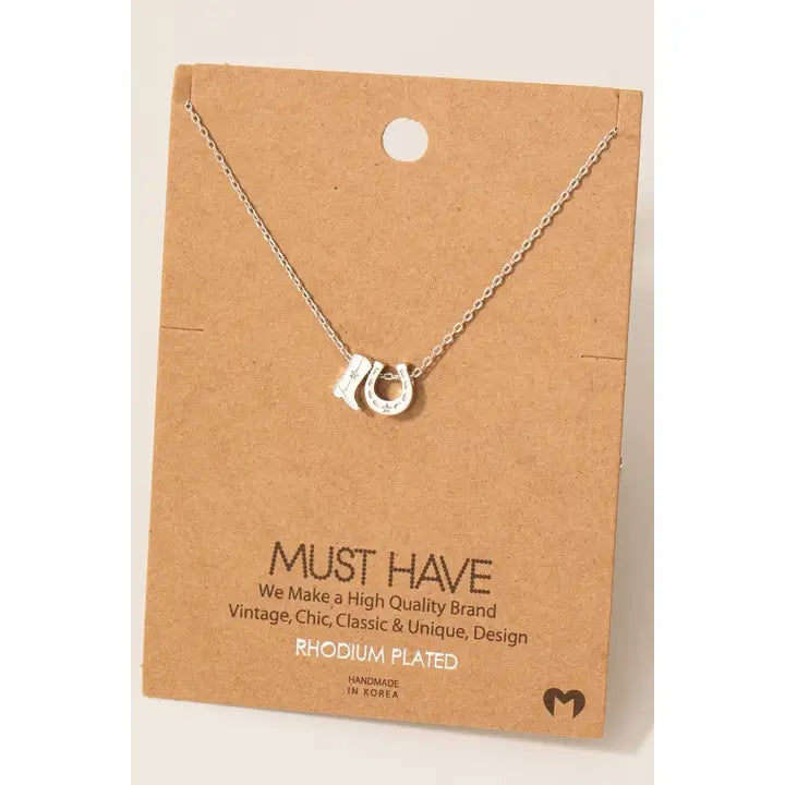 Fame - Cowboylaars hoefijzer ketting goud of zilver