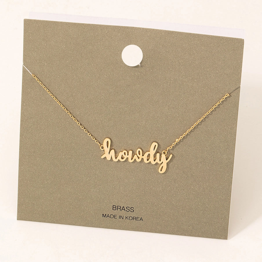 Fame - Howdy halsketting goud