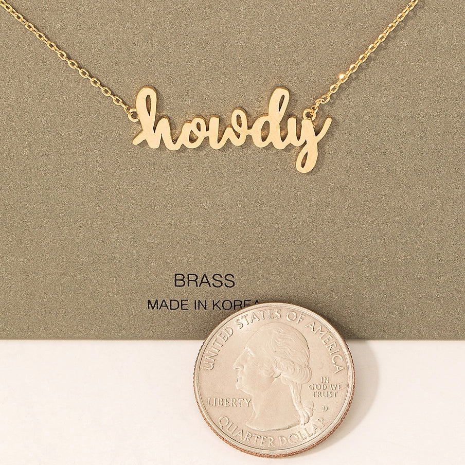 Fame - Howdy halsketting goud