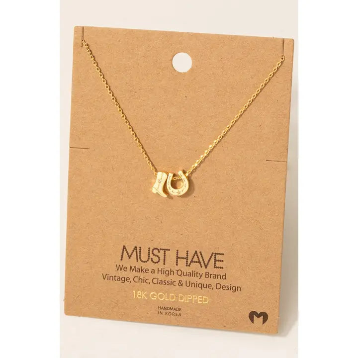 Fame - Cowboylaars hoefijzer ketting goud of zilver