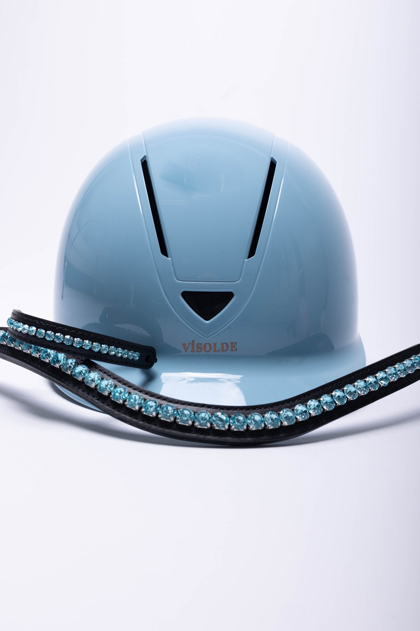 Vísolde - Schaal paardrijhelm Turquoise