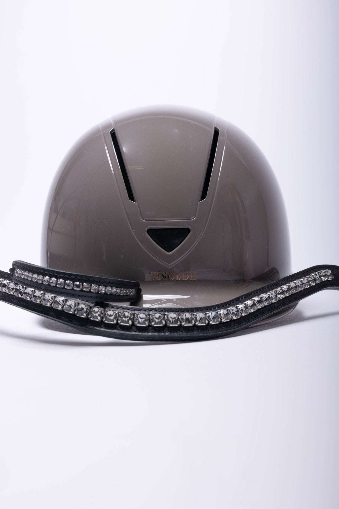 Vísolde - Schaal paardrijhelm Taupe