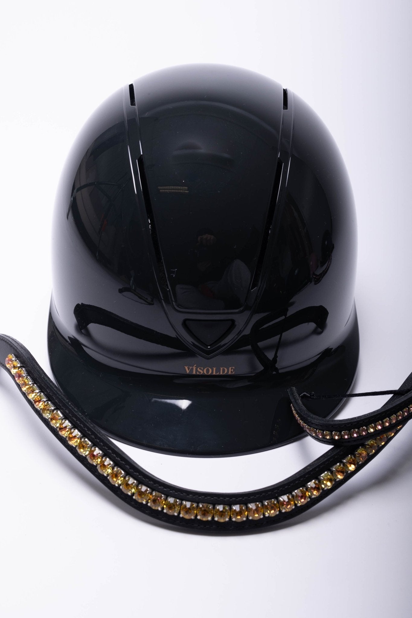 Vísolde - Schaal paardrijhelm Zwart