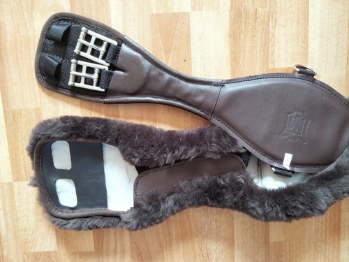 Singelbontje luxe leder Slim Line dressuursingel