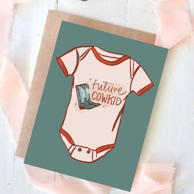 Tirzah Lane - Wenskaart Future Cowkid geboorte