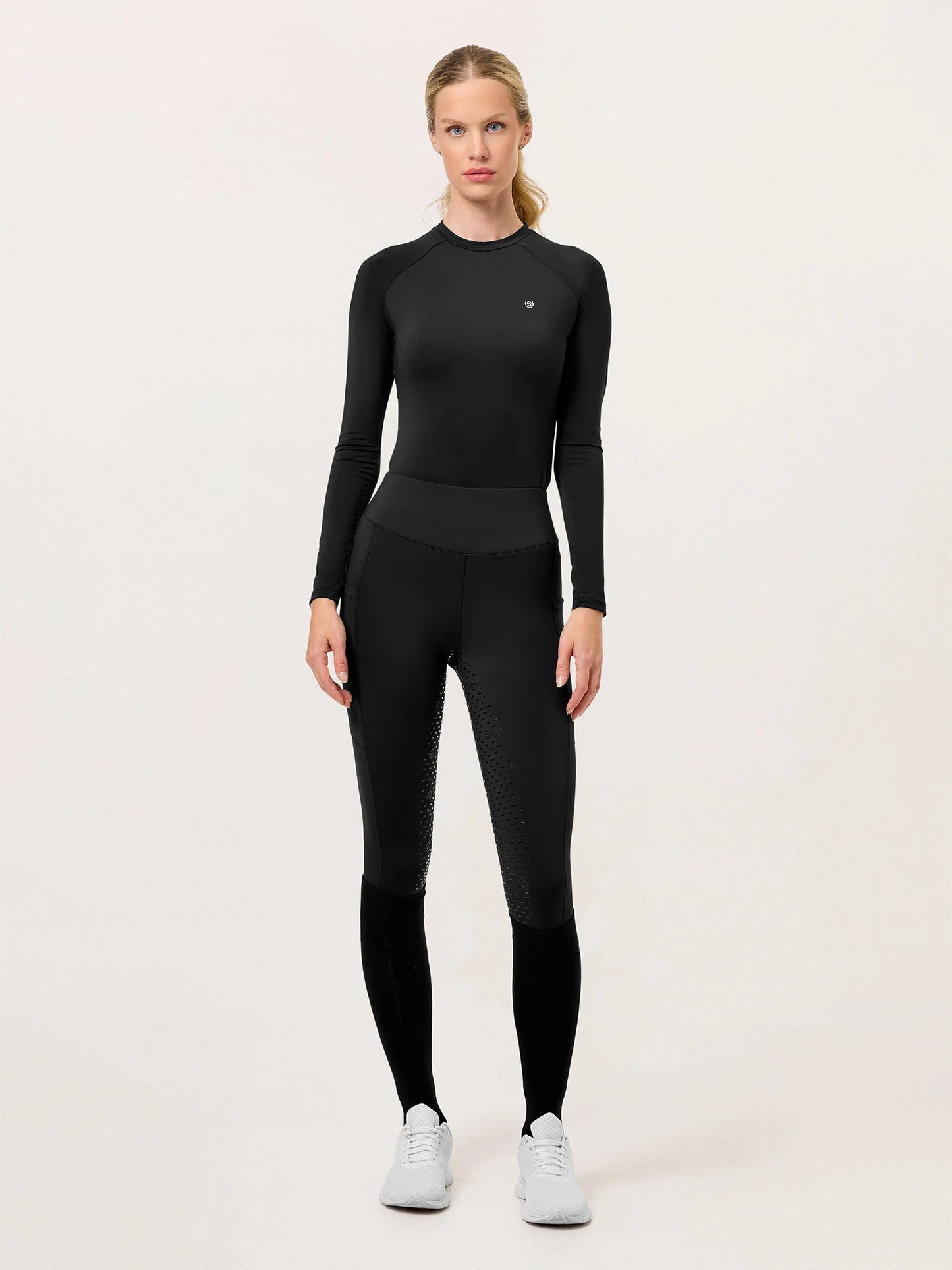 Equestrian Stockholm - Core Collection - Black Edition Riding Tights Movement rijlegging (full-seat)