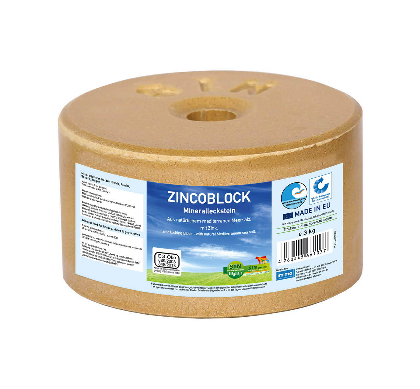 Imima - Mineralleckstein 3KG (verschiedene Varianten)
