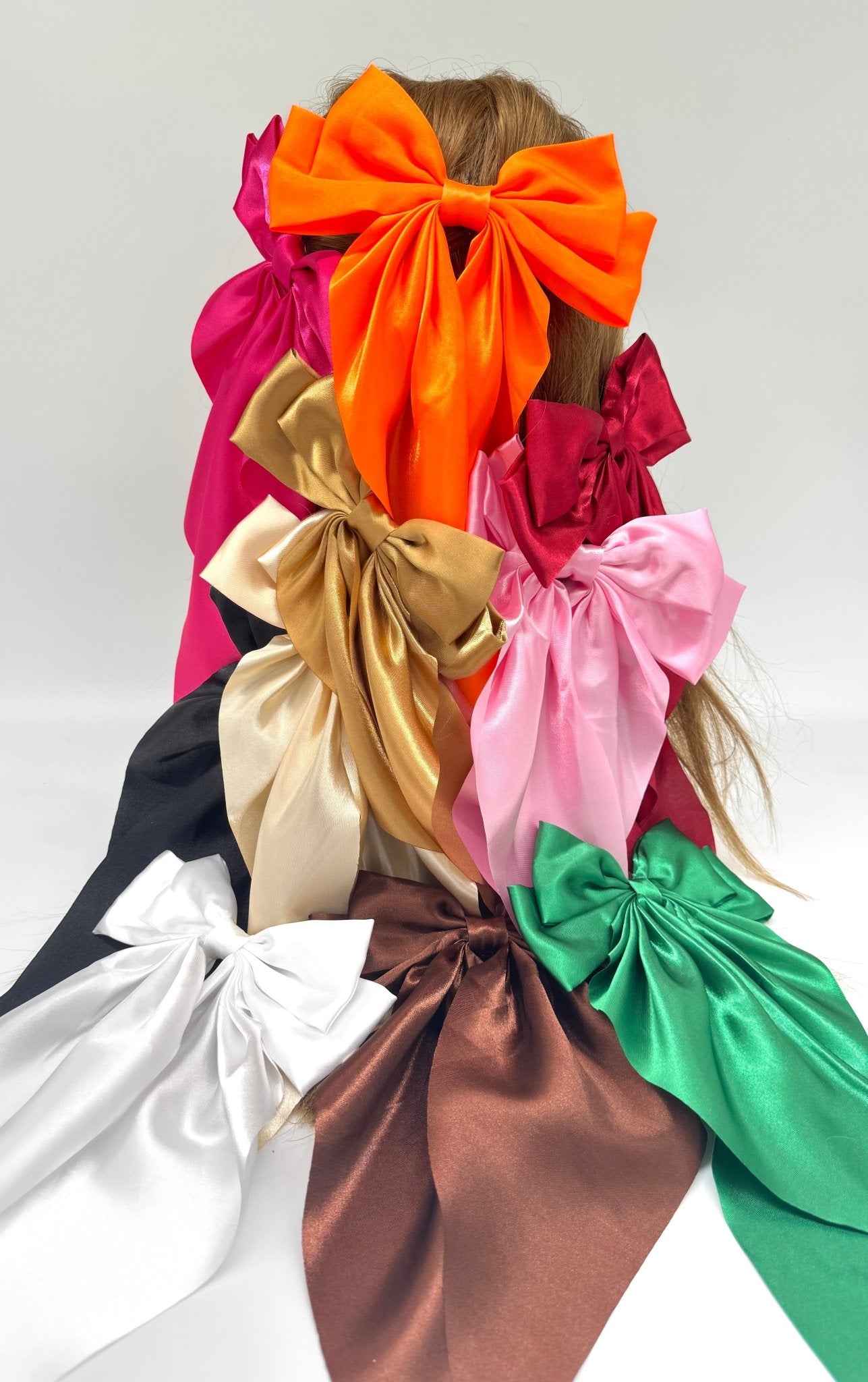 Vísolde - Satin-Haarschleife Schwarz
