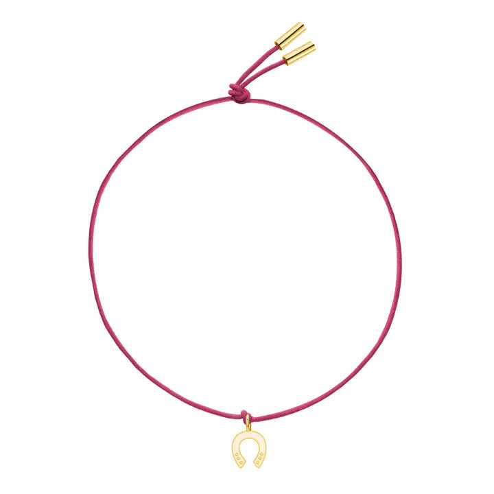 Spring blossom - Gekleurd armbandje met hoefijzer