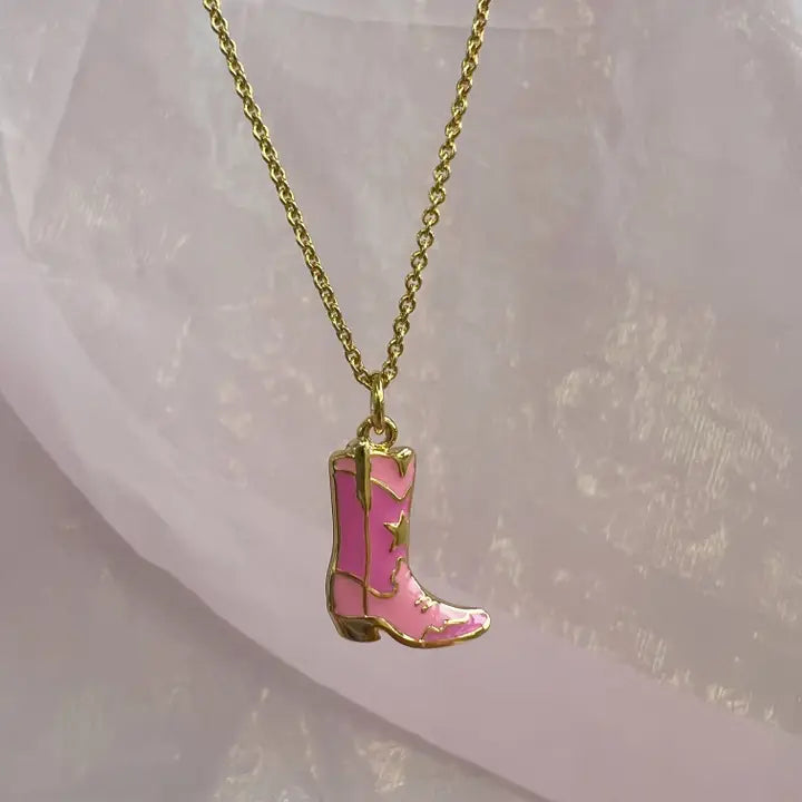 Wildflower Co - Ketting cowgirl-laars roze