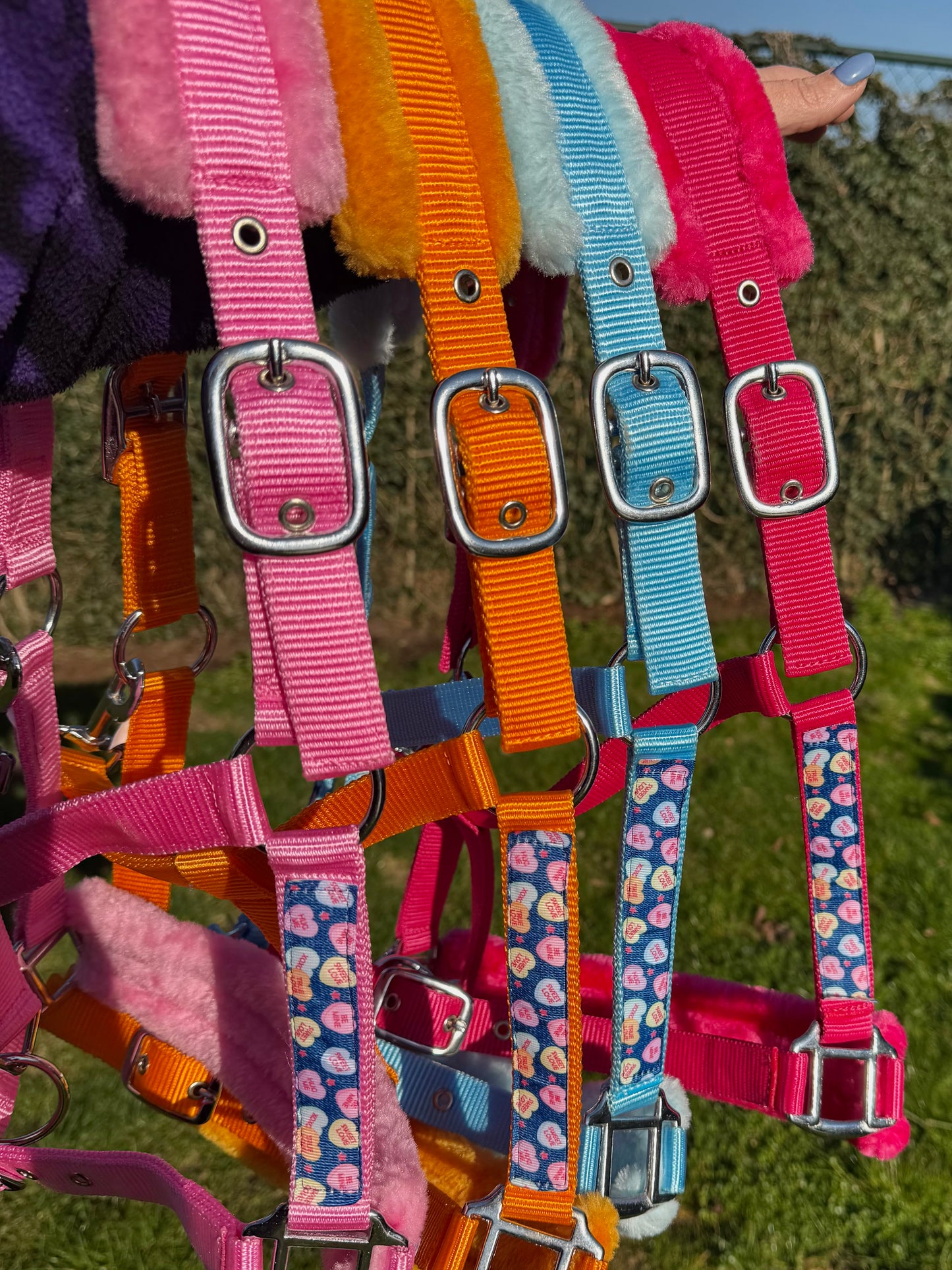 Happy Halsters x FMH - Licol Sweetheart Exclusive (fourrure) différentes couleurs