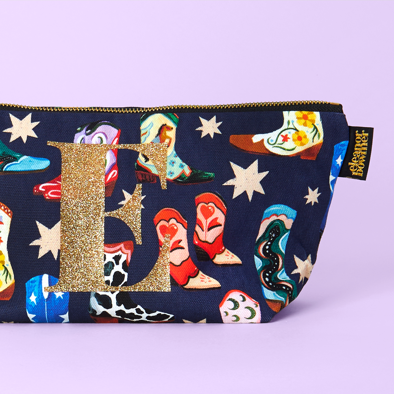Eleanor Bowmer - Cowboy Boots Zipped Wash Bag