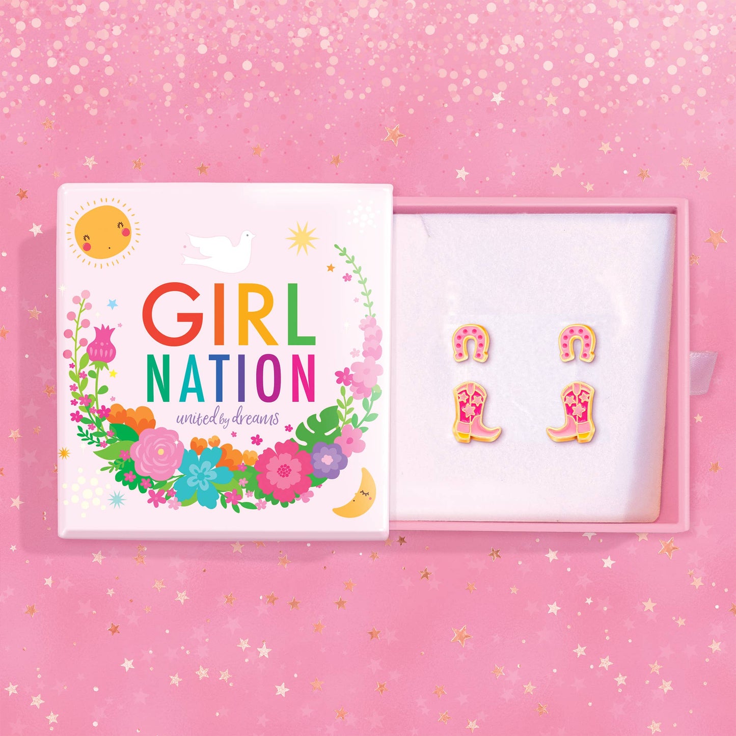 Girl Nation - Yeehaw! Dynamic Duo Western oorbellen cadeauset
