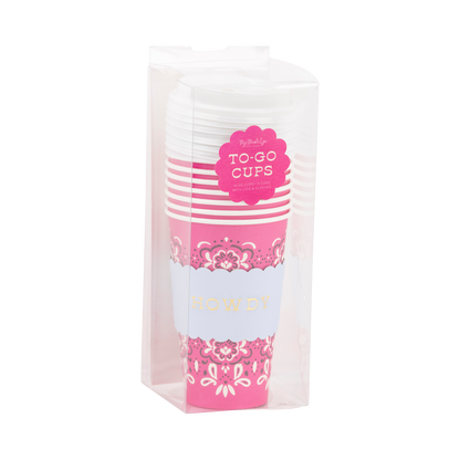 My Mind’s Eye - Cowgirl pink bandana to-go cups