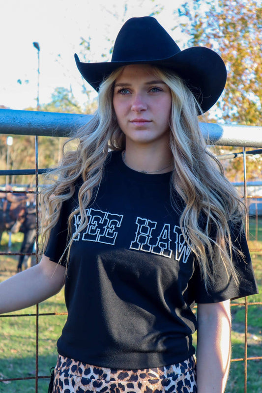 Merigold Kiss - Yee Haw SS geborduurd T-shirt