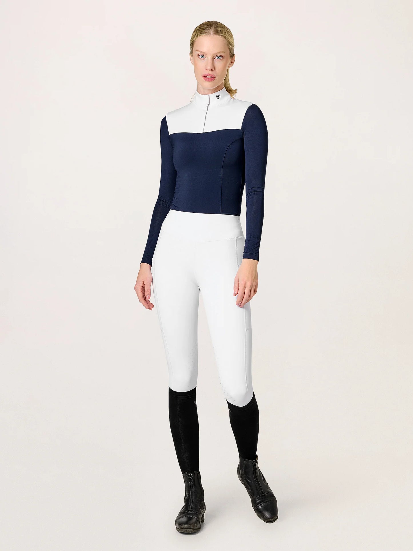 Equestrian Stockholm - Colección Core - Mallas de equitación blancas Movement rijlegging (full-seat)