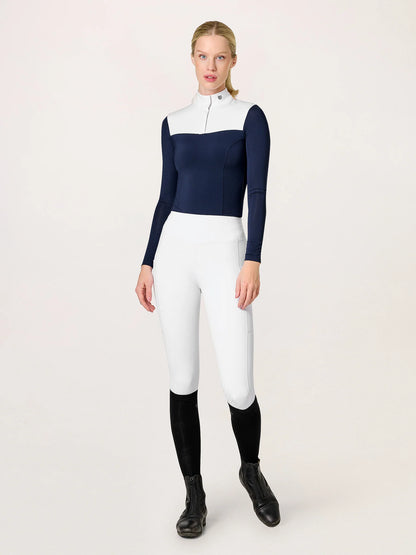 Equestrian Stockholm - Core Collection - White Riding Tights Movement rijlegging (full-seat)