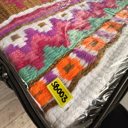 SB003 - Western oversized showblanket A - Wit, oranje, groen, koper, roze