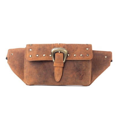 Myra Bag - Yellowstone High Plains Leder-Hüfttasche mit Schnalle