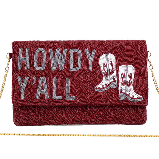 Royal Standard - Howdy Y'all Beaded Clutch tasje