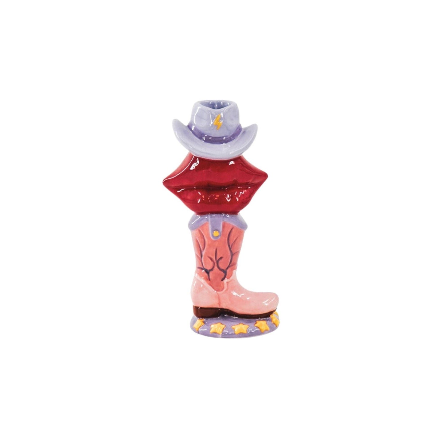 Housevitamin - Candle Holder Boot/Lip/Hat Pink/Red/Lilac