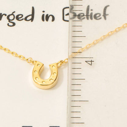 Fame - Vergoldete Western Hufeisenkette Gold/Silber