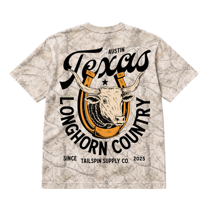 Tailspin - Longhorn Country Camouflage T-shirt unisex