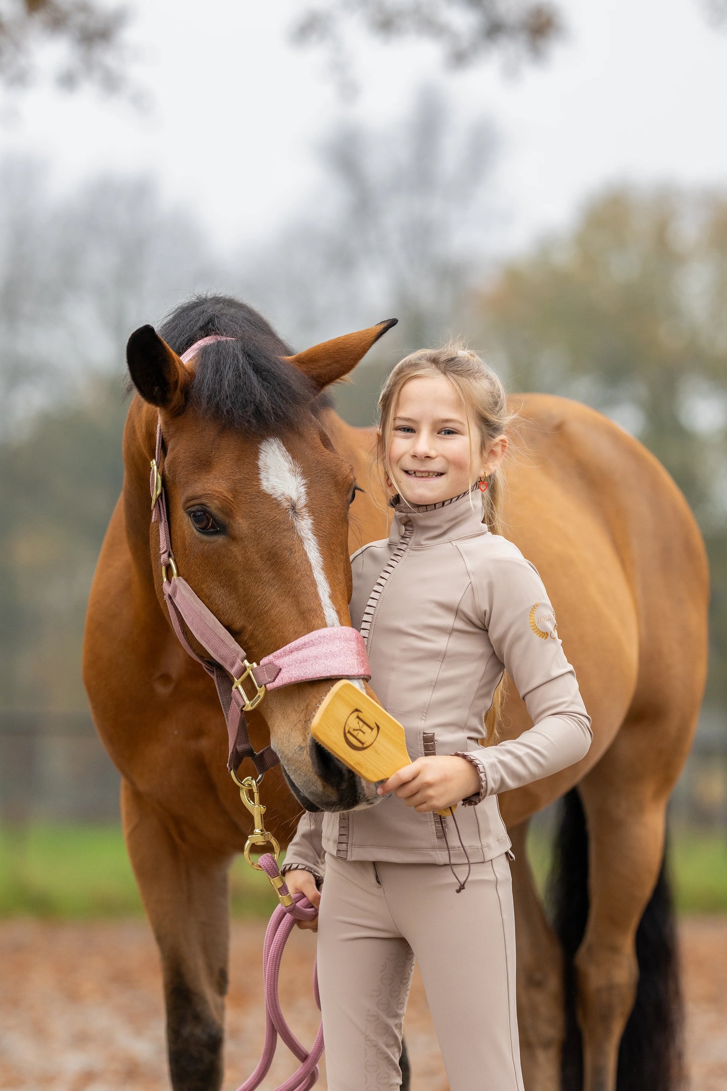 CleanYourHorse - Pure Bamboo Mane & Tail Brush Manenborstel