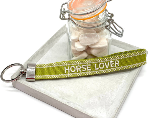 Parsley & Pepper - Porte-clés Horse Lover vert olive