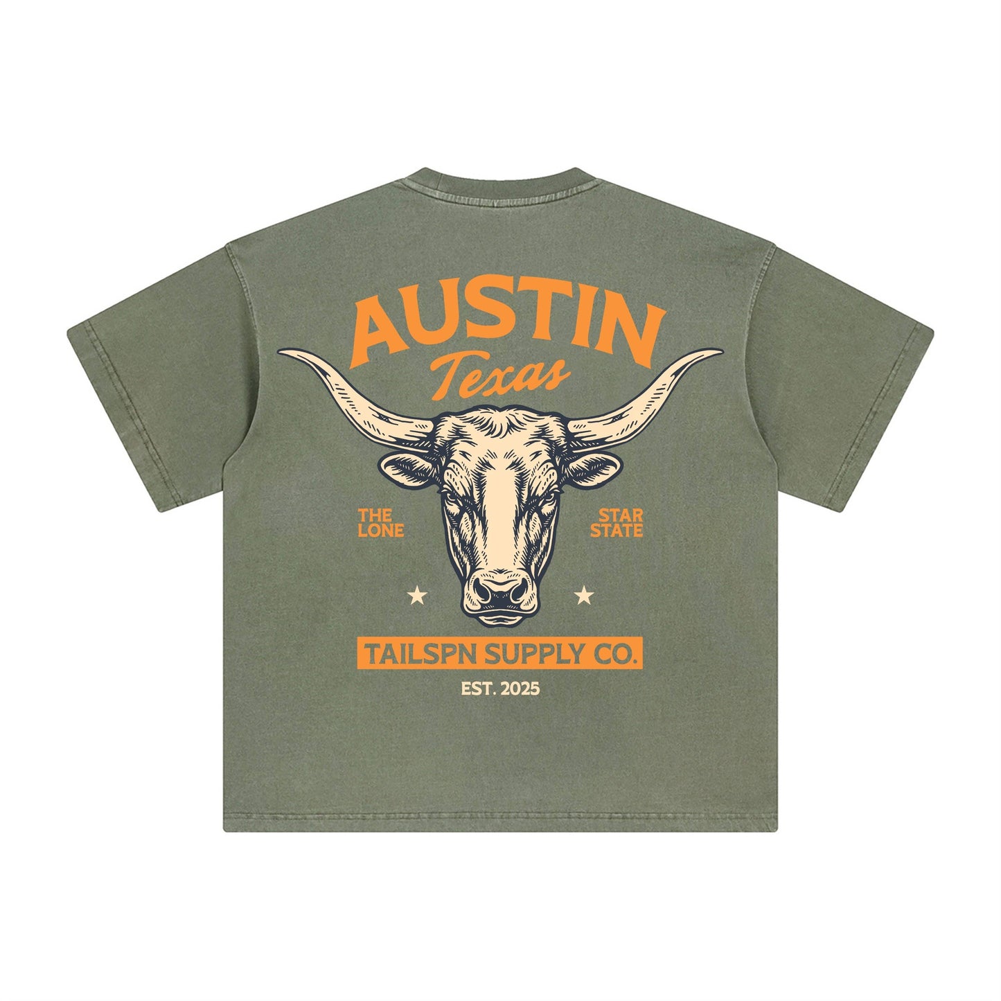 Tailspin - Lone Star Longhorn T-shirt unisex