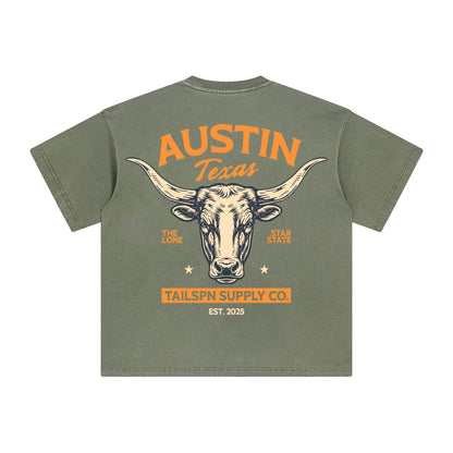 Tailspin - Lone Star Longhorn T-shirt unisex