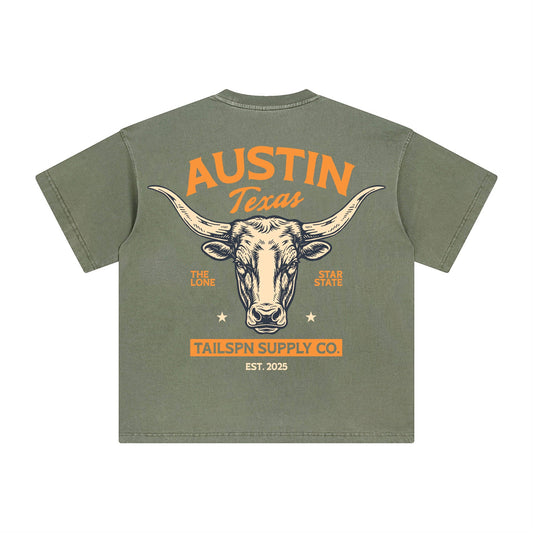Tailspin - Lone Star Longhorn T-shirt unisex