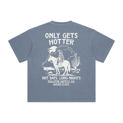 Tailspin - Only Gets Hotter gray-blue unisex shirt