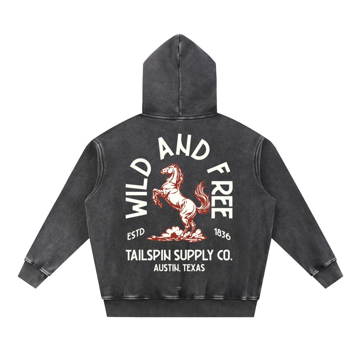 Tailspin - Western hoodie unisex Wild and Free