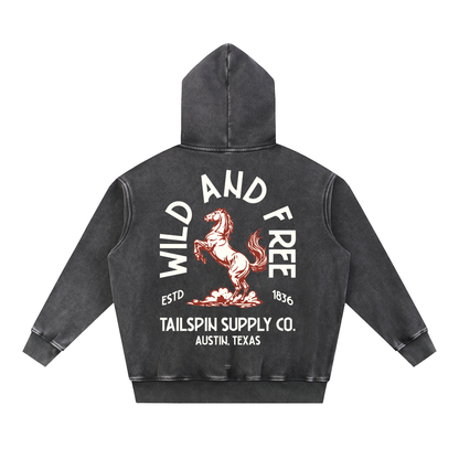 Tailspin - Western hoodie unisex Wild and Free