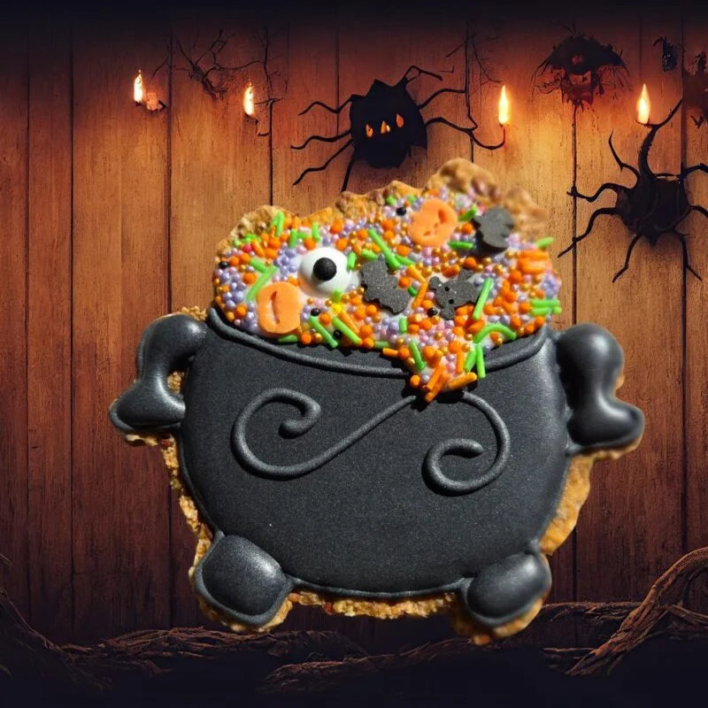Konska Cukierenka - Premium Halloween Grote koek Spookje/Heksenketel
