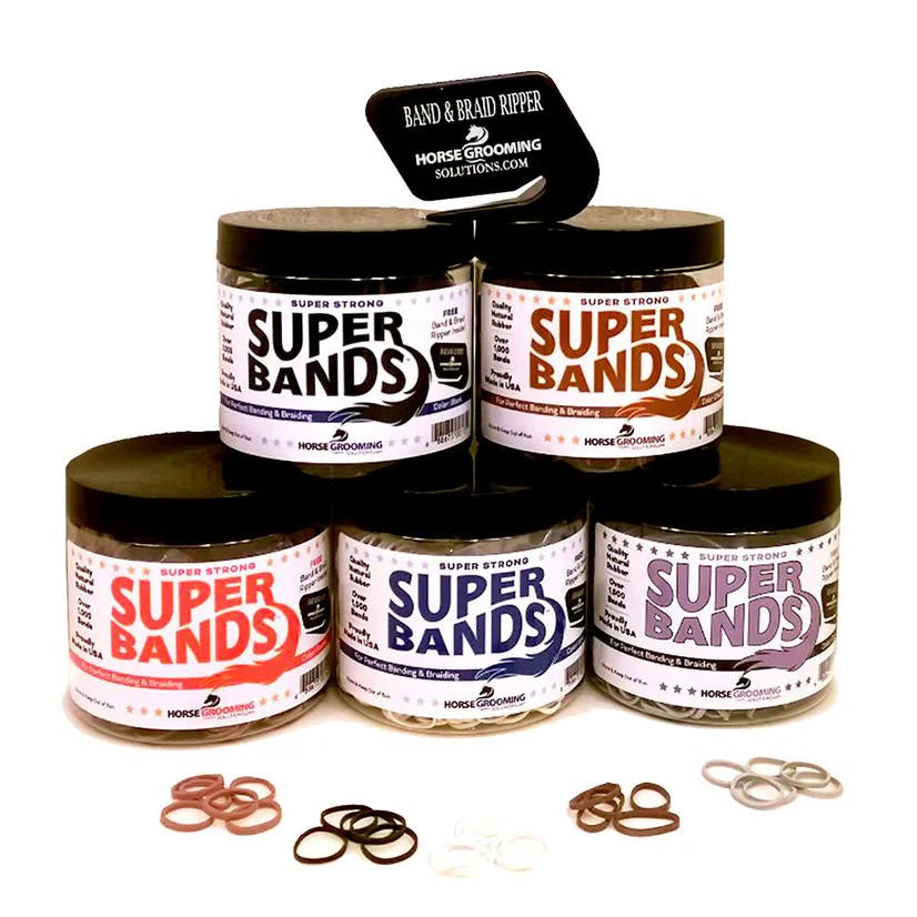 Horse Grooming - Super Bands sterke haarelastieken voor paarden