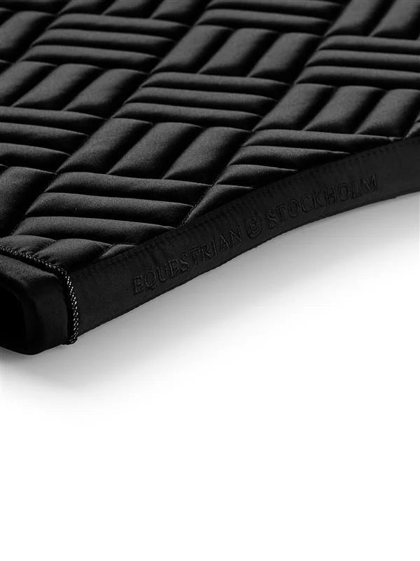 Equestrian Stockholm - Collection Core - Tapis de selle de dressage noir moderne dressuurzadeldek