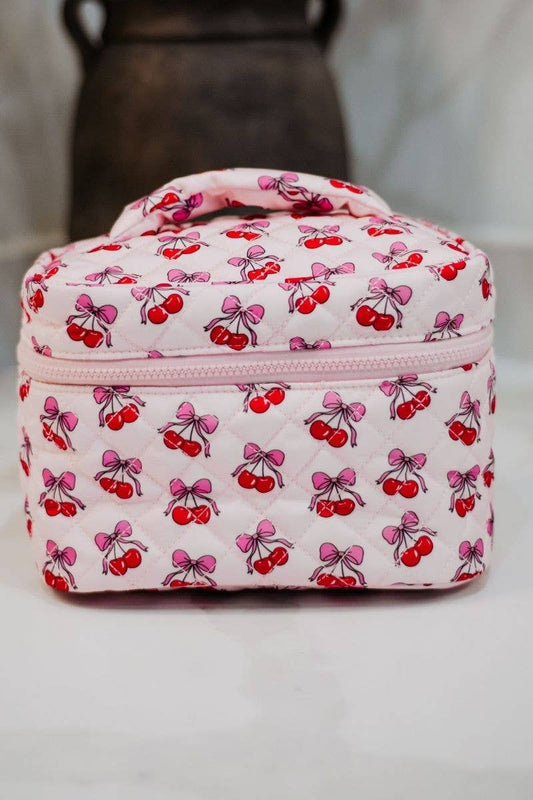 KatyDid - Cherry & Bows Make-up tas