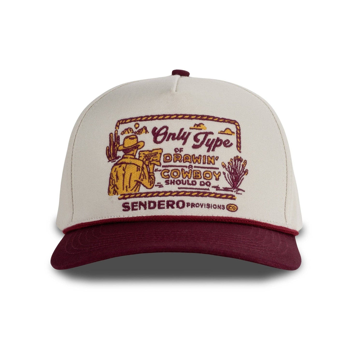 Sendero - Pet Drawin' a Cowboy beige bordeaux