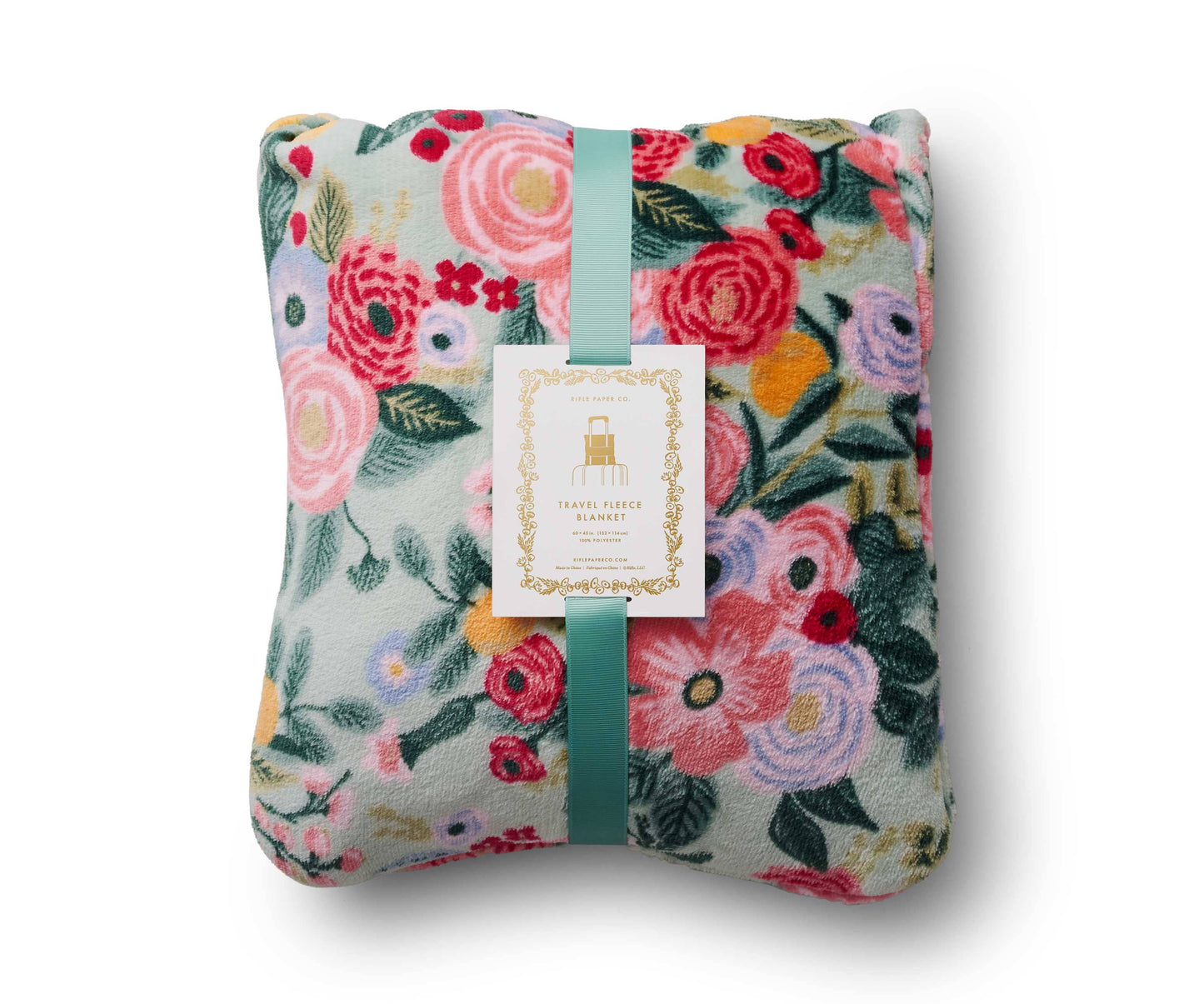 Rifle Paper - Garden Party Travel Blanket fleece blanket multi floral